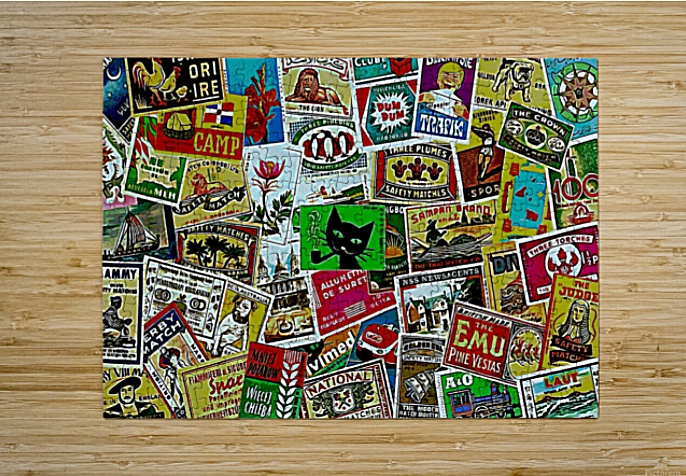 Matchbox Label Collage 199 by Dorothy Berry-Lound