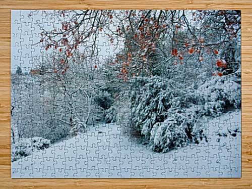 Italian Snow Scene Puzzle by Dorothy Berry-Lound